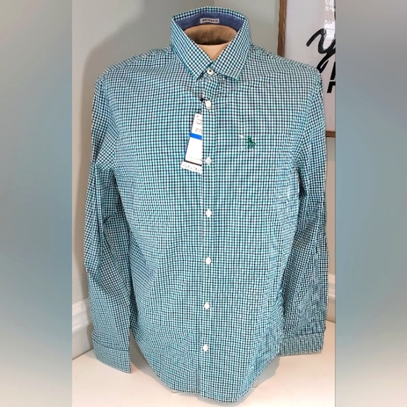 Original Penguin Other - Penguin Ultra Marine & Green Plaid Collared Button Down Dress Shirt NWT